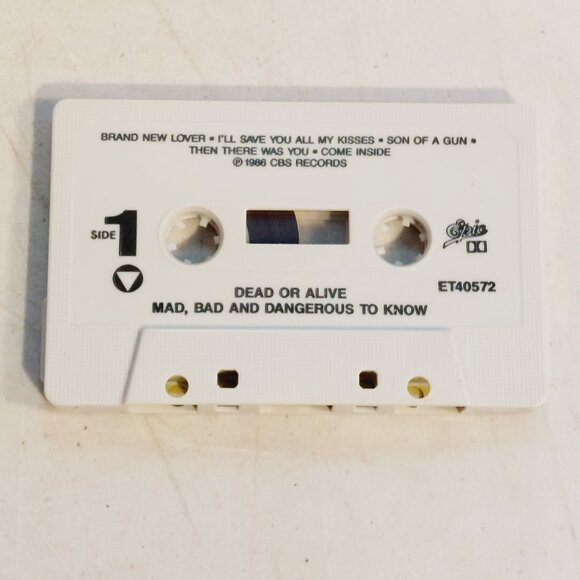 Dead or Alive ~ Mad, Bad, And Dangerous To Know (cassette,1986) tested and works - Picture 2 of 3